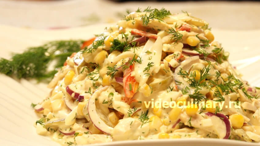 2019 год - Салаты с мясом и фруктами 2019 год