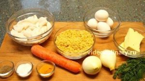 Ингредиенты Оладьи с кальмарами