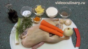 Ингредиенты Утка, тушённая по старинному рецепту