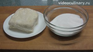 Ингредиенты Свиные ушки из слоёного теста