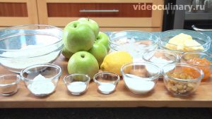 Ингредиенты Яблочный пай (яблочный пирог)