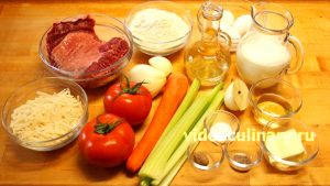 Ингредиенты Лазанья