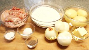 Ингредиенты Манты с мясом и картофелем