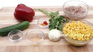 Ингредиенты Салат Пикантный с тунцом