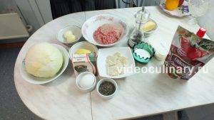 Ингредиенты Фаршированная капуста