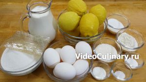 Ингредиенты Мусс лимонный с французским сахарным печеньем
