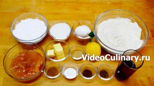 Ингредиенты Простая медовая коврижка